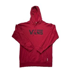 Vans Red Pullover Hoodie Mens Size Medium